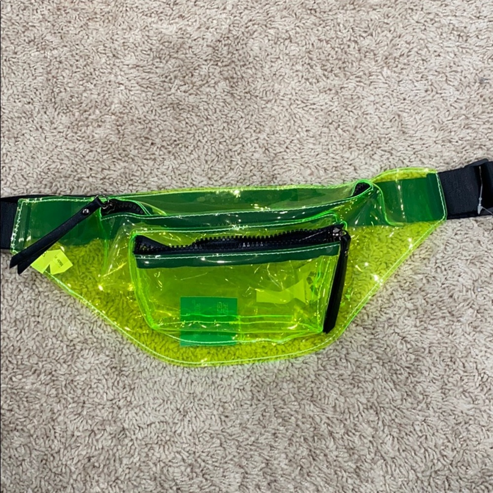 Clear Neon Green Agua Fanny Pack NEW WITH TAGS